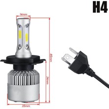 Xiyu Shop 1 Adet Tarzı H4 H4 LED H7 LED H11 LED Far Ampulü Cob Araba LED Far Ampulleri Hilo Işın Lm 6000K Otomatik Kafa Lambası 12V Araba Için LED Işıklar (Yurt Dışından)