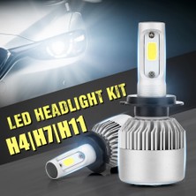 Xiyu Shop 1 Adet Tarzı H4 H4 LED H7 LED H11 LED Far Ampulü Cob Araba LED Far Ampulleri Hilo Işın Lm 6000K Otomatik Kafa Lambası 12V Araba Için LED Işıklar (Yurt Dışından)