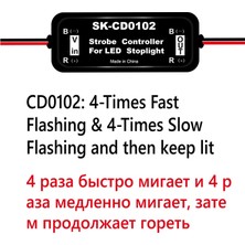 Xiyu Shop CD0102 Hausnn GS-100A Flaş Flaş Kontrolörü Flaşör Modülü Araba LED Fren Stop Işık Lambası Cdort Devre Koruması (Yurt Dışından)