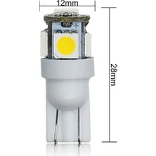 Xiyu Shop Kırmızı T10 LED W5W Smd LED Araba Iç Işık Plaka Ampul Dönüş Lambaları 5W5 T10 Beyaz Kırmızı Sarı Yeşil Pembe Mavi 12V (Yurt Dışından)