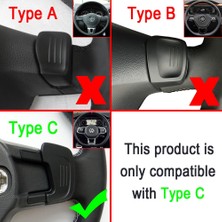 Xiyu Shop C Tipi Siyah Stil Araba Direksiyon Dsg Shift Kürekler Uzatma Değiştiren Çıkartmalar Vw Volkswagen Golf7 Gtı R Rline Gte Gtd Mk7 Araba Aksesuarları (Yurt Dışından)