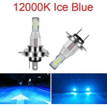 Xiyu Shop H7 Stili 12000K Buz Mavisi H4 H7 H11 H8 H Hb4 H Hb3 Mini LED Araba Far Ampülleri Lambası Lm Otomatik Sis Lambasık 8000K 4300K (Yurt Dışından)