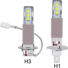 Xiyu Shop H7 Stili 12000K Buz Mavisi H4 H7 H11 H8 H Hb4 H Hb3 Mini LED Araba Far Ampülleri Lambası Lm Otomatik Sis Lambasık 8000K 4300K (Yurt Dışından)