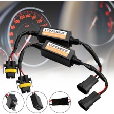 Xiyu Shop H7 Stili Gosterildigi Gibi 2 Adet H7 LED Far Dekoder Adaptörü Canbus Titreşim Önleyici Kablo Demeti Ampuller Direnç Dekoder Uyarı Hata Iptali Tak ve Çalıştır (Yurt Dışından)