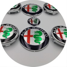 Xiyu Shop Altın Tarzı 7 Adet Alfa Romeo Yeni Logo Kaput Gövde+ Direksiyon Rozeti+ Jant Orta Kapak Amblemi Brera W Yeni Örümcek Giulietta (Yurt Dışından)