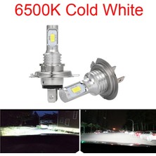 Xiyu Shop H1 Stili Csp 6500K 2 Adet H4 H7 H11 H1 Turbo LED Araba Far Ampulk 6000K K Hb Hb4 H8 Oto Işıkları Otomobil Sürüş Sis Lambası (Yurt Dışından)