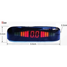 Xiyu Shop DL303 Stili Beyaz Koorinwoo Orijinal Araba LED Ekran Araba Park Sensörü Renkli Set 4 Problar Araba Ters Radar Parktronic Kör Uyarı Göstergesi (Yurt Dışından)