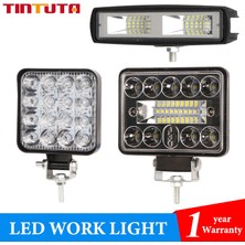 Xiyu Shop 18SMD 1pc Tarzı 54W Çalışma Çubuğu LED Farlar 12V 24V LED 16SMD 18SMD Kamyon Off-Road Traktör Suv 4x4 Araba LED Sis Aydınlatma Spot Işığı (Yurt Dışından)