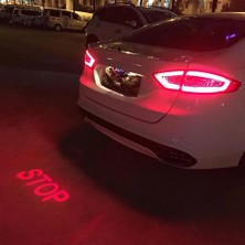 Xiyu Shop Çarpışma Önleyici Arka Araba Lazer Kuyruk Sis Lambası Otomatik Fren Park Lambası LED Stop Sinyali Göstergesi Uyarı Işığı Araba Styling (Yurt Dışından)