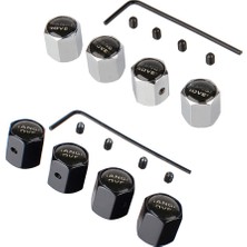 Xiyu Shop Siyah Stil Metal Araba Lastik Tekerlek Vana Kök Kapağı Jant Lastik Kapağı Land Rover Range Rover Sport Evoque L322 Vogue Oto Styling Dekorasyon (Yurt Dışından)
