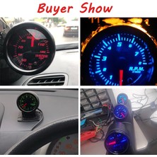 Xiyu Shop Takometre Stili 7 Renk Acometro Rpm Metre LED Araba Oto Takometre Ölçer Ölçer Vakum Araba Metre Pointer Benzinli Motor Için Evrensel (Yurt Dışından)