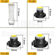 Xiyu Shop Kristal Mavi Tarzı T5-5050 LED Araba Ampulü Luces LED Para 1 Led'ler Smd Oto Iç Yan Işık (Yurt Dışından)