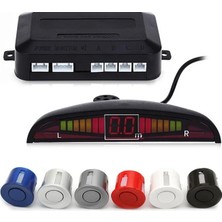 Xiyu Shop Siyah 4 Sensörlü Otopark Sensörü 12 V Otomatik Ters Arka Yardım Yedekleme Park Radar Buzzer Alarm Monitör Sistemi Alarmı 5 Renk (Yurt Dışından)