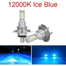 Xiyu Shop H10 Stili 12000K Buz Mavisi 2 Adet H4 H7 H11 H8 H Hb4 H Hb3 Mini Araba Far Ampülleri LED Lamba ile Lm Oto Sis Işığık 8000K (Yurt Dışından)