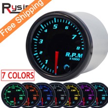 Xiyu Shop Ölçer Tutucu Stili 7 Renk Acometro Rpm Metre LED Araba Oto Takometre Ölçer Ölçer Vakum Araba Metre Pointer Benzinli Motor Için Evrensel (Yurt Dışından)