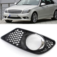 Xiyu Shop Çift ​​tarzı 1 Çift Ön Tampon Kapak Grille Mercedes Benz C-Class W204 Sis Işık Lambası Grill Çerçeve Çerçeve Oto Aksesuarları (Yurt Dışından)
