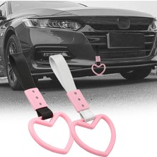 Xiyu Shop H Tarzı Yeni Pembe Araba Iç Çekme Halkası Metro Tren Otobüs Kolu Askı Charm Sürüklenme Tsurıkawa Yüzük Araba Arka Tampon Uyarı Döngüsü (Yurt Dışından)