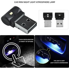 Xiyu Shop No.1 Boyutu 7 Renk Mini USB Işık LED Modelleme Işığı Araba Ortam Işığı Neon Iç Işık Araba Iç Dekoratif Işık Araba Ürünleri (Yurt Dışından)