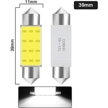 Xiyu Shop 39 mm Beyaz W C5W LED Cob Ampul Festoon Araba Iç Dome Okuma Gövde Işıkları Plaka Lambası 12V 7000K (Yurt Dışından)