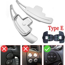 Xiyu Shop E Tipi Gümüş Stili Mercedes Benz Amg ALA45 Gle Gla Cls Gls W205 W213 Eqc Araba Direksiyon Paddle Shift Uzatma Shifter Dsg Çıkartmalar (Yurt Dışından)