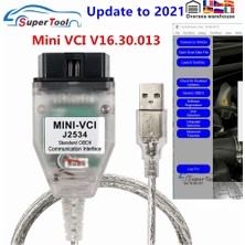 Xiyu Shop Sw Link Kablosuz Stil Yeni Mini Vcı V-Toyota Obd2 Araç Teşhis Kablosu Mini Vcı J2534 Ftdı FT232RL Tıs Techstream Oto Kabloları Konnektörler (Yurt Dışından)