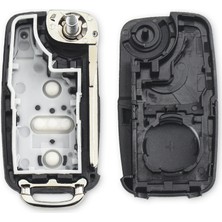 Xiyu Shop 2 Düğme Stili Keyyou Yenı 2 Düğme Katlanır Uzaktan Anahtar Değiştirme Kılıfı Fob Kabuk Vw Volkswagen Transporter T5 Polo G Kesilmemiş Bıçak (Yurt Dışından)