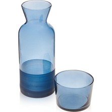 Rakle Matte Bardaklı Sürahi - Mavi - 700 ml