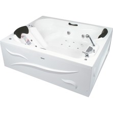 Sacramento Jakuzi 180x153 h:55 Comfort Hidromasaj Sistemli Küvet (Gövde + Metal ayak + 4 yön panel)
