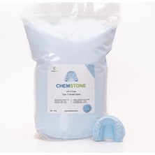 Chemdent Chemstone Tip-3 Sert Kalıp ve Model Alçısı Dental Alçı 4kg Hp-3F-Mavi