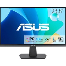 Asus VA24EHF 23.8 IPS Freesync 1920X1080 1ms 100HZ HDMI Vesa Eyecare, Flıcker-Free,cercevesız,dusuk Mavı Isık Monitör