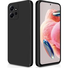 Eabhulie Xiaomi Redmi Note 12 4g Için Ince Yumuşak Likit Silikon Tampon Telefon Kılıfı - Siyah (Yurt Dışından)