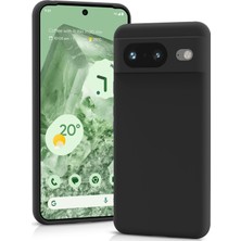 Eabhulie Google Pixel 8 Için Ince Yumuşak Likit Silikon Tampon Telefon Kılıfı - Siyah (Yurt Dışından)