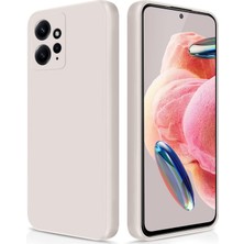 Eabhulie Xiaomi Redmi Note 12 4g Için Ince Yumuşak Likit Silikon Tampon Telefon Kılıfı - Beyaz (Yurt Dışından)