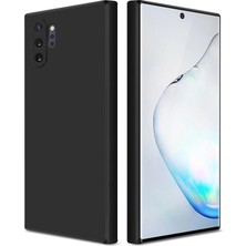 Eabhulie Samsung Galaxy Note 10+ /note 10 Plus Için Ince Yumuşak Likit Silikon Tampon Telefon Kılıfı - Siyah (Yurt Dışından)