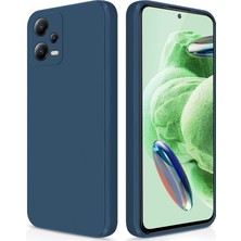 Eabhulie Xiaomi Redmi Note 12 5g Için Ince Yumuşak Likit Silikon Tampon Telefon Kılıfı - Mavi (Yurt Dışından)