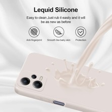 Eabhulie Xiaomi Redmi Note 12 5g Için Ince Yumuşak Likit Silikon Tampon Telefon Kılıfı - Beyaz (Yurt Dışından)