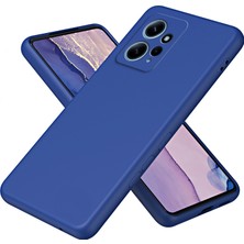 Eabhulie Xiaomi Redmi Note 12 4g Için Ince Likit Silikon Yumuşak Telefon Kılıfı - Mavi (Yurt Dışından)