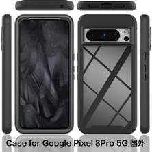 Eabhulie Google Pixel 8 Pro Için Yerleşik Ekran 360 Tam Koruma Telefon Kılıfı - Mavi (Yurt Dışından)