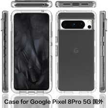 Eabhulie Google Pixel 8 Pro Için Hibrit Bumper Tam Koruma Telefon Kılıfı - Clear (Yurt Dışından)