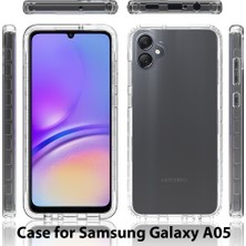 Eabhulie Samsung Galaxy A05 Için Hibrit Bumper Tam Koruma Telefon Kılıfı - Clear (Yurt Dışından)