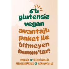 Humm Organic - Organik Glutensiz Vegan Kek Atıştırmalık Paketi - 6 Adet (3 Çeşit)