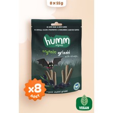 Humm Organic - Organik Vegan Zeytinli Grissini Atıştırmalık Paketi - 8 Adet