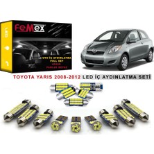 Femex Toyota Yaris 2008-2012 LED Iç Aydınlatma Ampul Seti Femex Parlak Beyaz