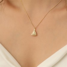 Nox Jewelry 925 Ayar 3 Boyutlu Üçgen Kolye
