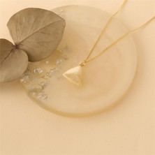 Nox Jewelry 925 Ayar 3 Boyutlu Üçgen Kolye