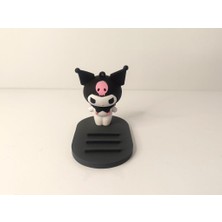 HD Marketim Telefon Tutucu Sanrio Kuromi Silikon Telefon Standı Karakter Figür Oyuncak