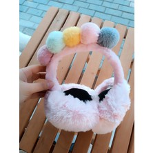 EyER Shoping Ponponlu Katlanır Peluş Kulaklık