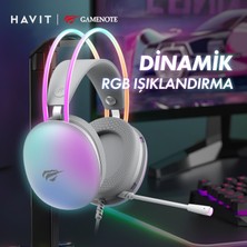 Havit Gamenote H2037D Rgb Gaming Mikrofonlu Oyuncu Kulaklığı 3.5mm Jack