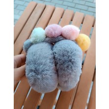 EyER Shoping Ponponlu Katlanır Peluş Kulaklık
