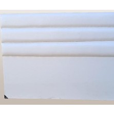 Bengi Ticaret Başlık 90333 DK Çift Kişi 150 Model Suni Deri Beyaz Kumaş Dolgun Dilimli El Yapım